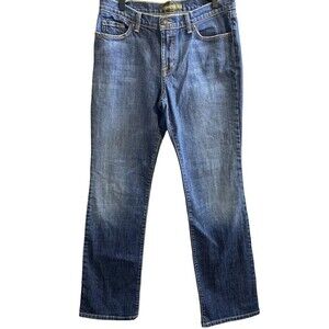 𝅺david KAHN Jeans Size 10 Medium Wash Denim Boot Cut Medium Rise